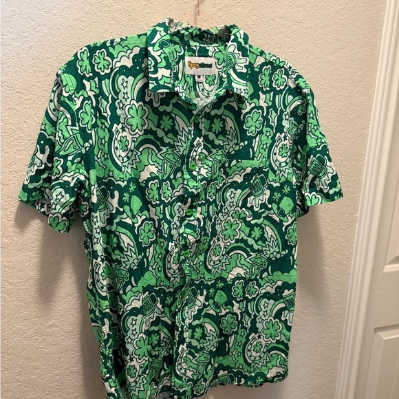 TIPSY ELVES MEN'S RETRO ST. PADDY'S BUTTON DOWN SHIRT - Picture 5 of 11